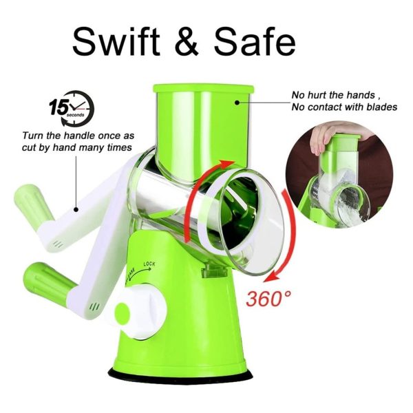 3 In 1 Vegetable Cutter Machine For Potato Onion Carrot – Drum Cutter