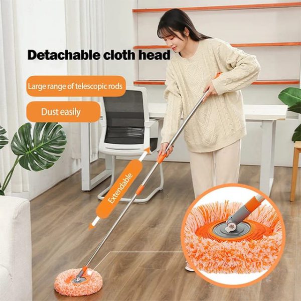 360° Rotatable Cleaning Mops Adjustable Multifunctional Sunflower Chenille Magic Mop