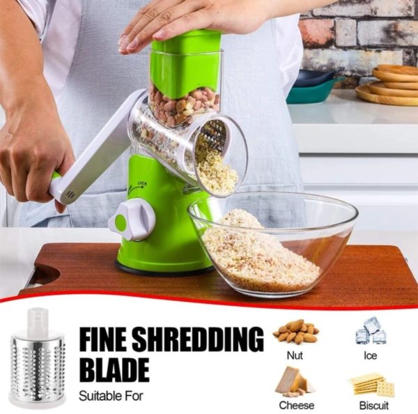 3 In 1 Vegetable Cutter Machine For Potato Onion Carrot – Drum Cutter