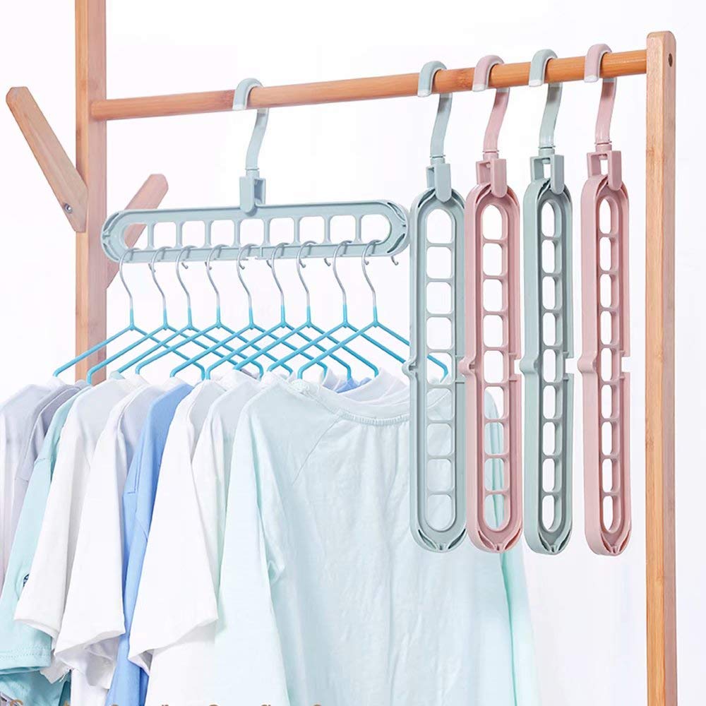 (Pack of 5) Adjustable Multipurpose Plastic Hangers