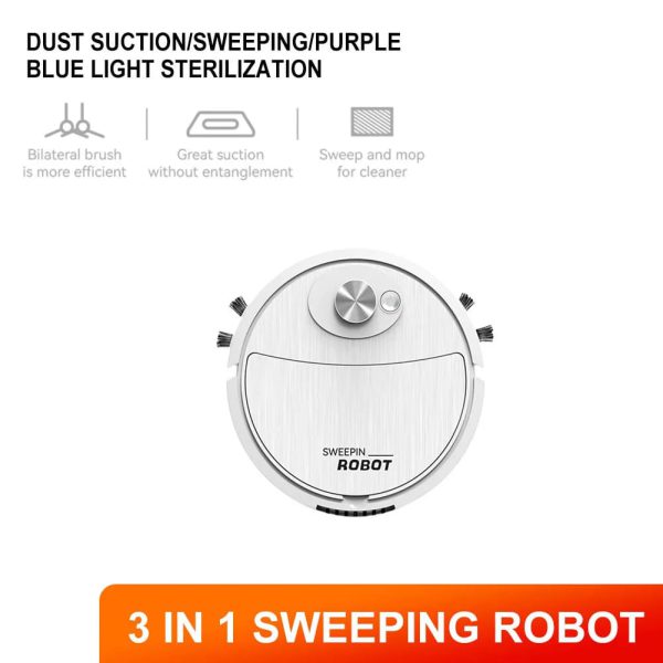 Portable Mini Wireless Smart Sweeping Robot Mopping
