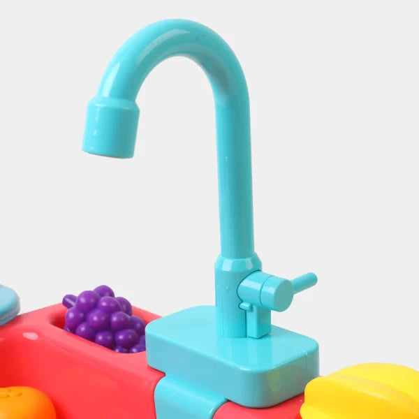 Wash-up Kitchen Sink Children Kitchen Dish Washing Sink Toy Electric Water Circulation Toy Dishwasher