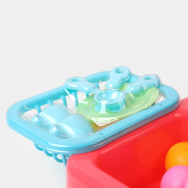 Wash-up Kitchen Sink Children Kitchen Dish Washing Sink Toy Electric Water Circulation Toy Dishwasher