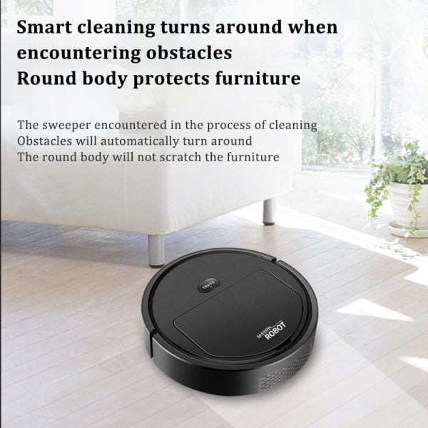 Portable Mini Wireless Smart Sweeping Robot Mopping